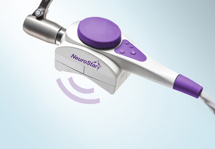 NeuroStar magnetic coil device used for non-invasive TMS treatment.